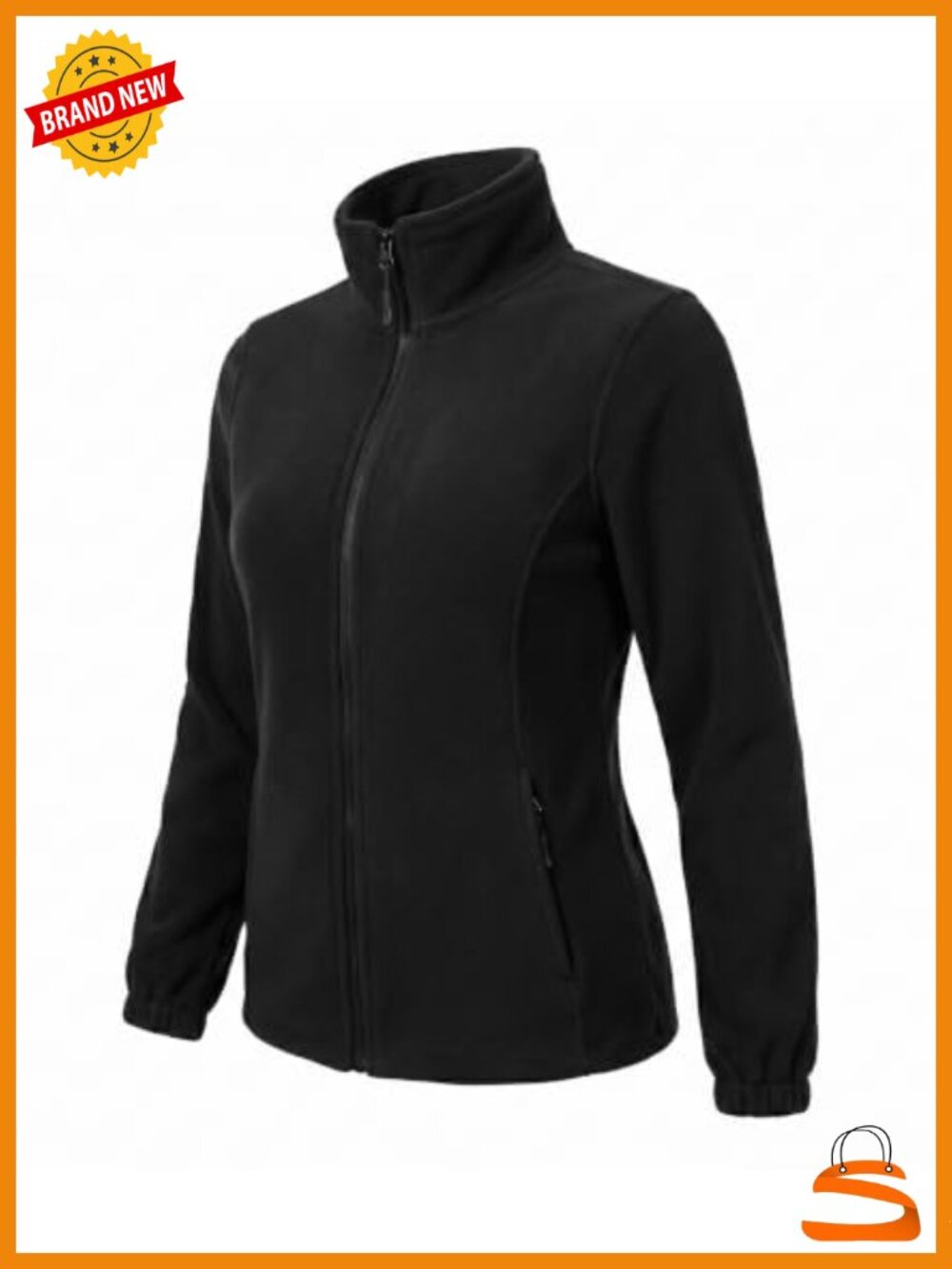 Women's Lightweight Fleece Zip Up Jacket with Pockets